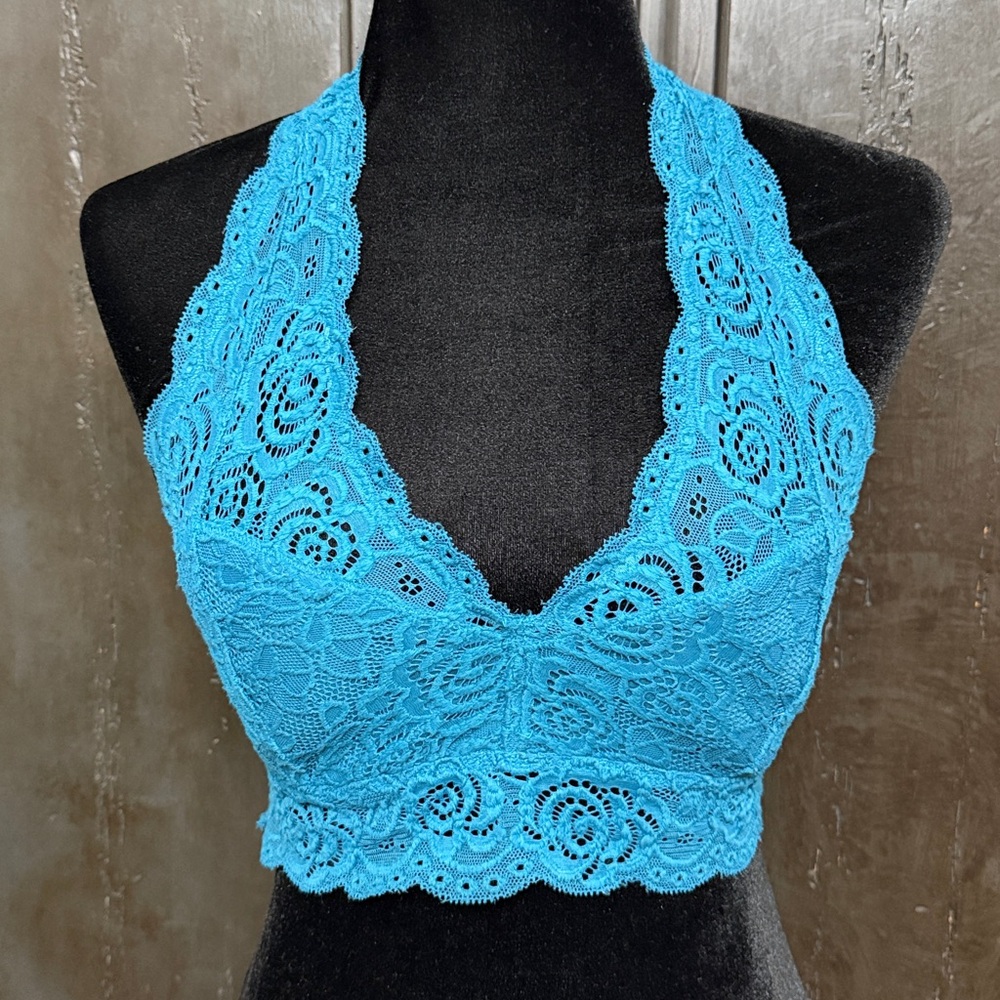 Mudd Blue lace bralette - Size Small
